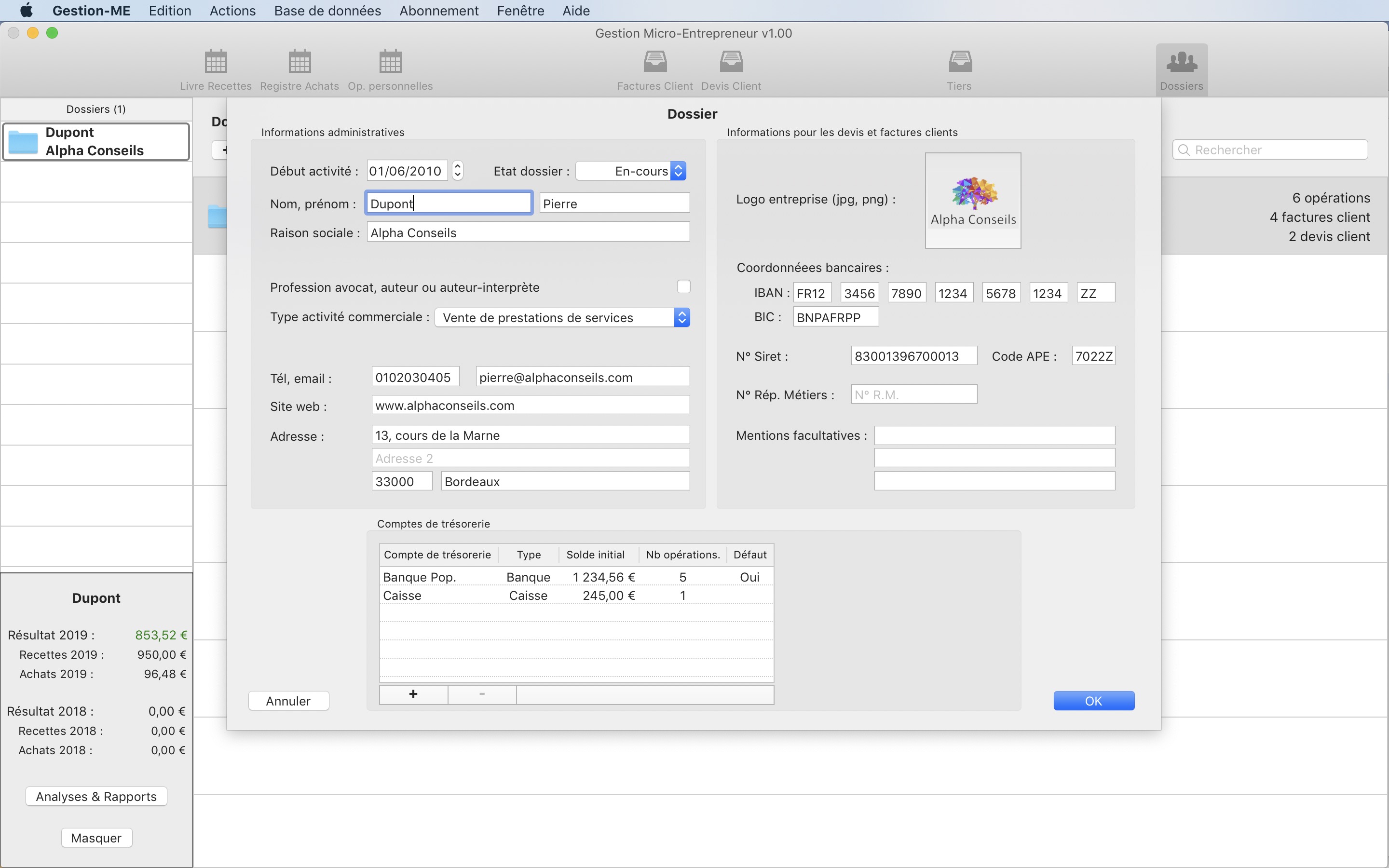 Gestion Micro-entrepreneur Pour Mac Kiwi Objects